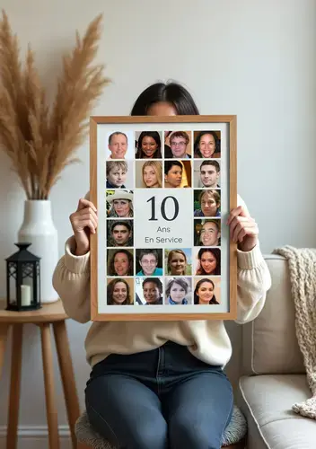 Collage photo chiffre 10 – 10 ans, noces d’étain