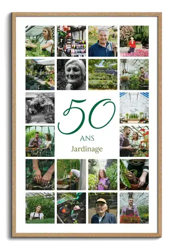 Collage chiffre 50 anniversaire d’entreprise