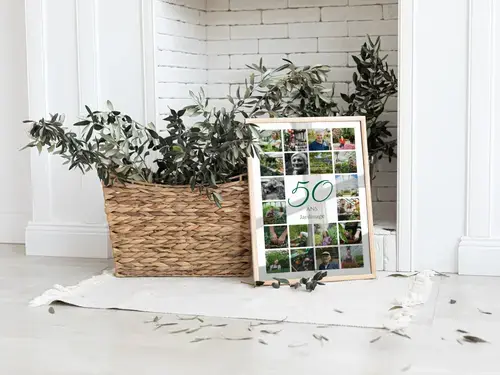 Collage chiffre 50 anniversaire d’entreprise