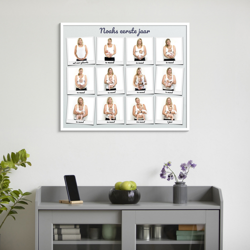 Creëer jouw Polaroid babycollage: Persoonlijk cadeau voor het eerste levensjaar