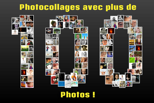 Collage photo personnalisée 100 - Créez des souvenirs mémorables jusqu'à 250 photos