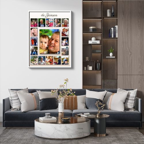 Familie Fotocollage Poster Maak zelf jouw unieke fotogeschenk