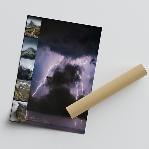 Fotocollage Natuur & Weer - ontwerp je mist- en onweer-collage, bestel premium print