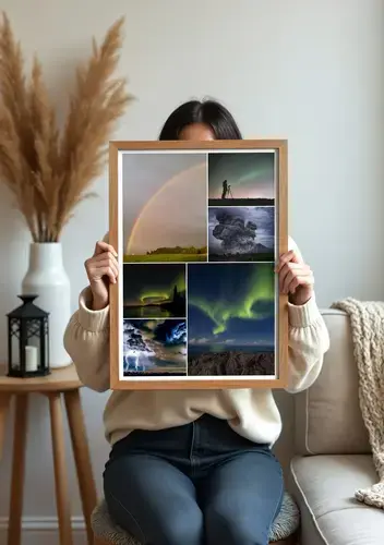 Phénomènes naturels en collage premium