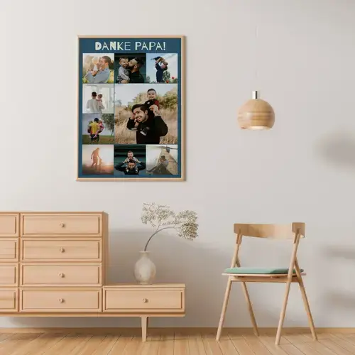 Fotocollage für Papa – mit Text & Vorlagen