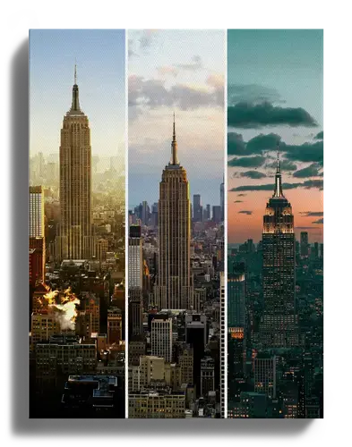 Collage photo voyage urbain stylée