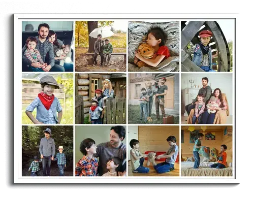 Fotocollage grille disposition librement configurable