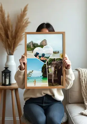 Scrapbook Clean collage vakantieherinneringen