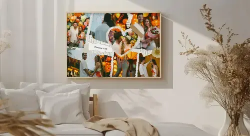 Collage photo scrapbooking voyage