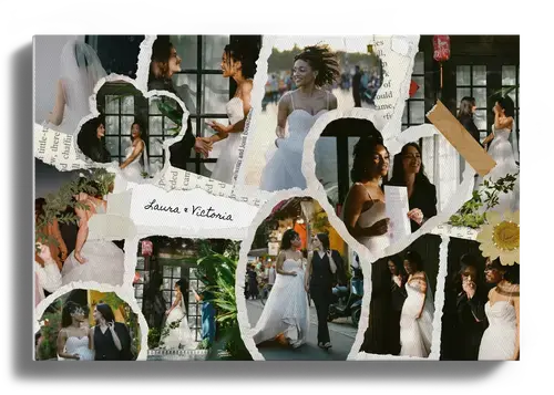 Collage scrapbooking mariage & fiançailles