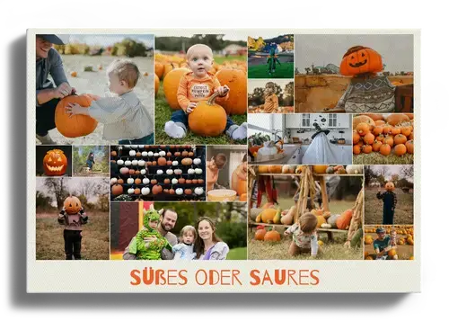 Halloween-Fotocollagen mit individuellem Text