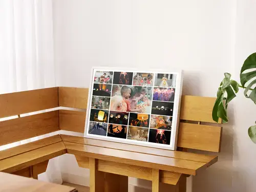 Herbst-Laternenumzug Fotocollage mit Wunschtext