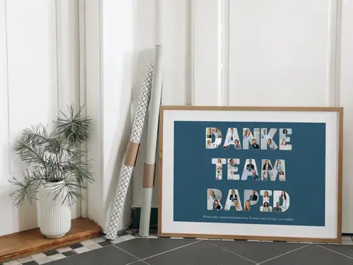 Fotocollage: Danke Team Rapid - Personalisierbar