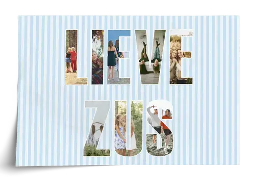 Fotocollage Beste Zus in hartvorm