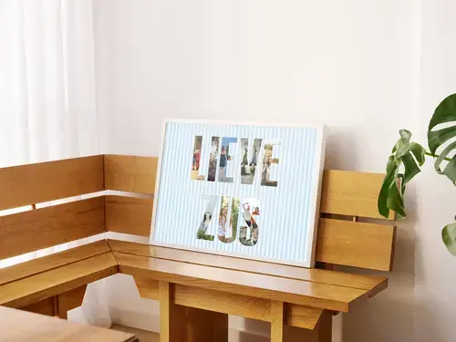 Fotocollage Beste Zus in hartvorm