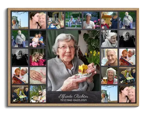 Créer une Collage Souvenir Personnalisée pour Célébrer une Vie