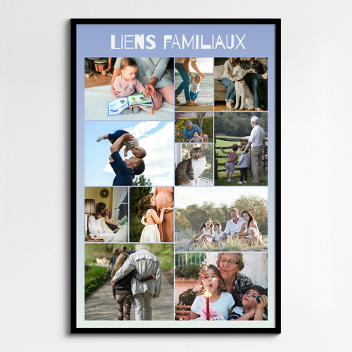 Collage photo "Liens familiaux" – Personnalisez vos souvenirs uniques !