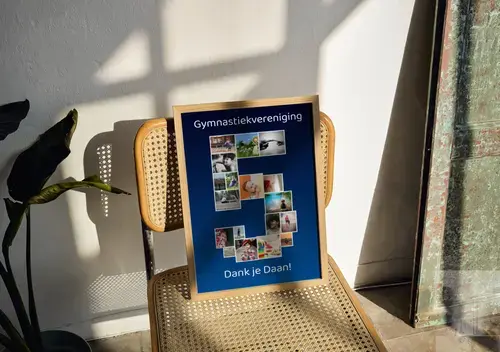 Fotocollage Cijfer 5 met Foto's Aanpasbaar