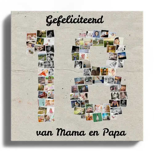 Creëer een unieke '18' fotocollage voor een speciale verjaardag! Creëer een unieke '18' fotocollage voor een speciale verjaardag!