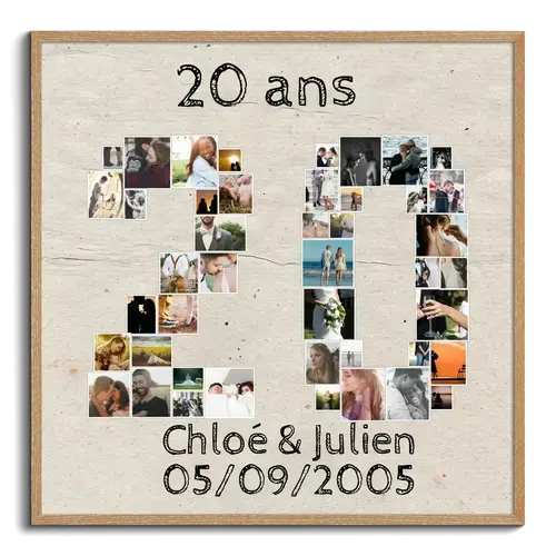 Collage de Photos "20" Personnalisable