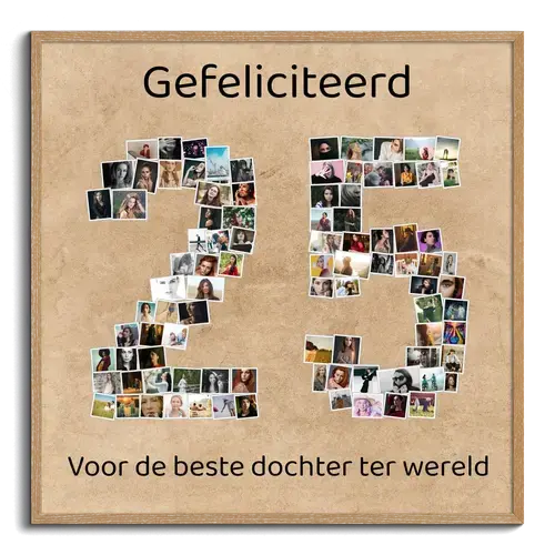 Creëer je eigen jubileum fotocollage - Perfect cadeau voor 25 jaar vieren