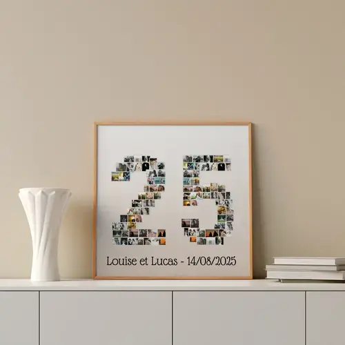 Photos en Chiffre 25 personnalisable