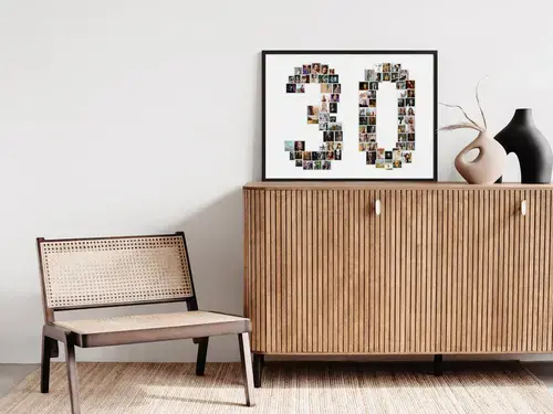 Collage de Photos en Forme de 30