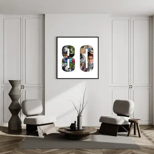 Fotocollage 80 Jaar Persoonlijke Aanpassing