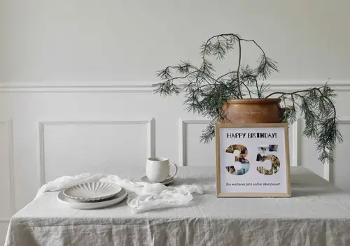 Zahlencollage 35 mit Fotos - Happy Birthday Design