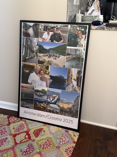Klantfoto van Becca voor beoordeling Afdruk Fotocollage Poster 24x36"