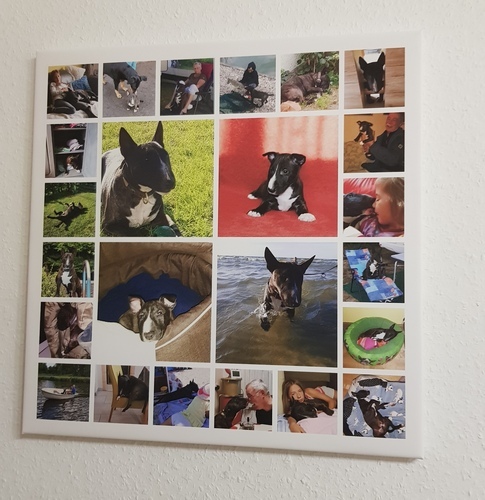Kundenfoto von Bianca für Bewertung Druck Fotocollage Leinwand 50x50cm