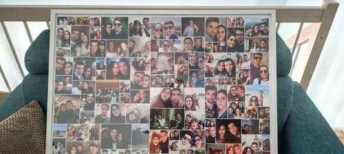 Kundenfoto von Federica für Bewertung Druck Fotocollage Poster gerahmt (holz, weiss) 100x70cm