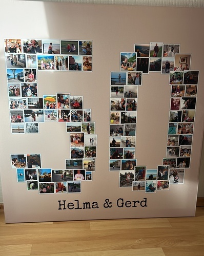 Klantfoto van GERRIT voor beoordeling Afdruk Fotocollage Canvas 80x80cm