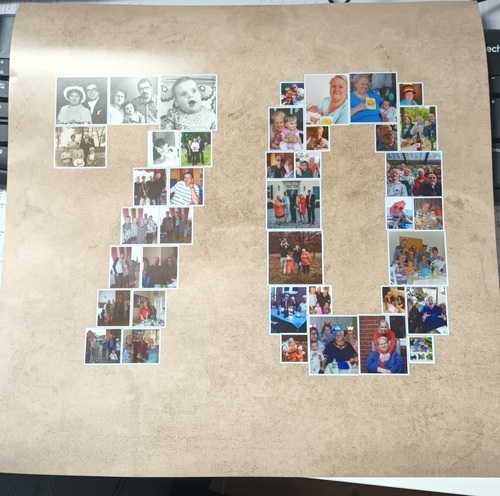 Klantfoto van Katja voor beoordeling Afdruk Fotocollage Poster 40x40cm