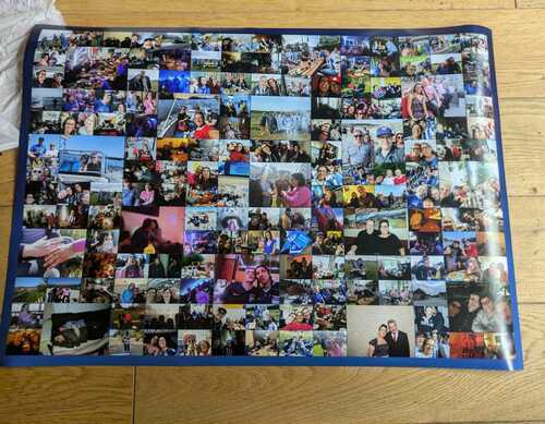 Photo du client Martina pour l'évaluation Impression Photocollage Affiche 70x50cm