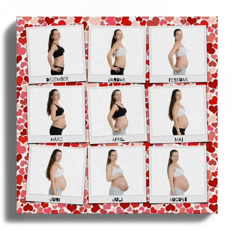 Ventre de bebe comme mosaique photo chaque mois une photo