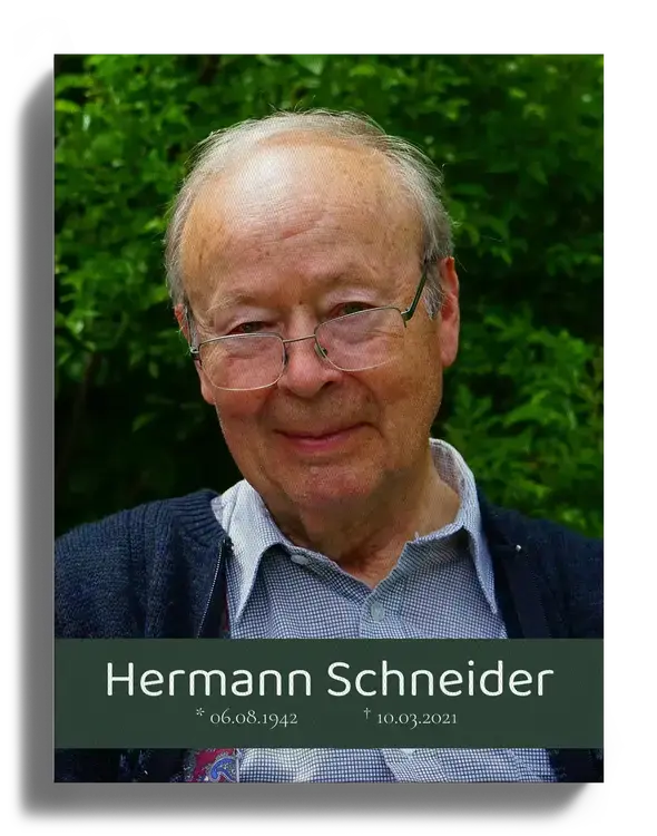 Sterbebild als Portait mit Namen und Geburtstag Todestag